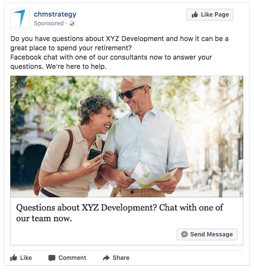 Facebook ads chat
